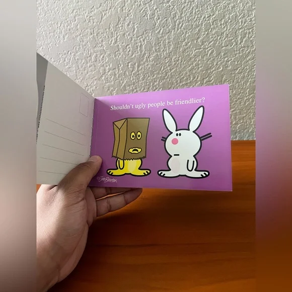 NEW RARE Vintage Y2K Jim Benton Happy Bunny 16 Postcards & 20 Stickers Set - Picture 6 of 7